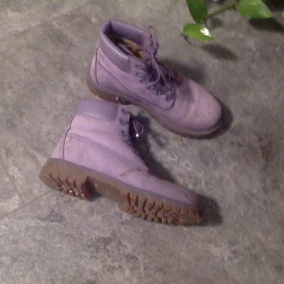 Timberland Kids Boots Size 4.5 Light Purple - Picture 1 of 10